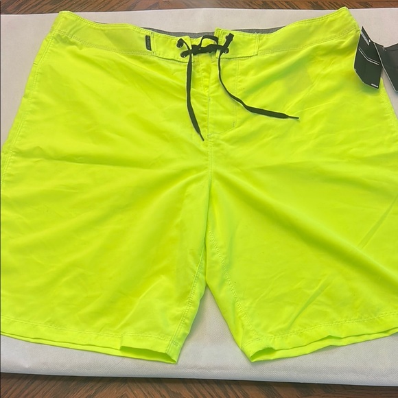 Hurley highlighter yellow board shorts NWT size 34 - Picture 1 of 5
